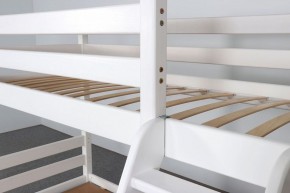 АДЕЛЬ Кровать двухъярусная с наклонной лестницей (белый) в Карталах - kartaly.mebel-74.com | фото