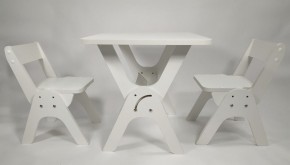 Детский растущий стол-парта и два стула Я САМ "Умка-Дуо" (Белый) в Карталах - kartaly.mebel-74.com | фото