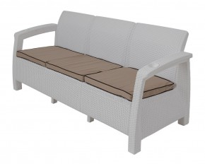 Диван Yalta Premium Sofa 3 Set (Ялта) белый (+подушки под спину) в Карталах - kartaly.mebel-74.com | фото