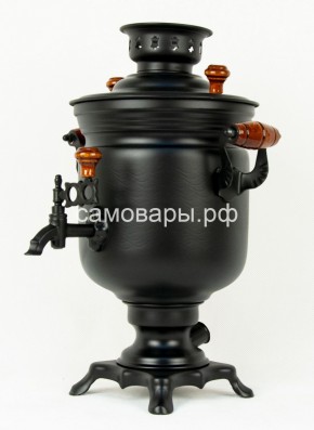 Электрический самовар "Черный Русский" матовая банка на 3 литра (Ограниченная серия) в Карталах - kartaly.mebel-74.com | фото