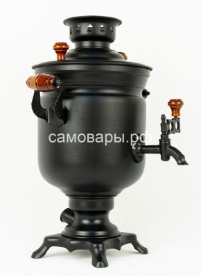 Электрический самовар "Черный Русский" матовая банка на 3 литра (Ограниченная серия) в Карталах - kartaly.mebel-74.com | фото
