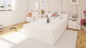 Камелия Кровать 1200, цвет белый, ШхГхВ 123,5х217х78,2 см., сп.м. 1200х2000 мм., без матраса, основание есть в Карталах - kartaly.mebel-74.com | фото