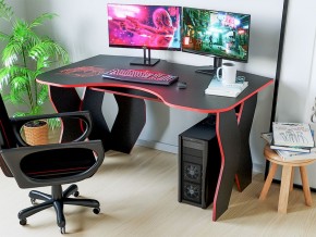 Компьютерный стол КЛ №9.0 (Черный/Красный) в Карталах - kartaly.mebel-74.com | фото
