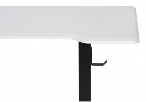 Компьютерный стол Маркос с механизмом подъема 140х80х75 белая шагрень / черный в Карталах - kartaly.mebel-74.com | фото