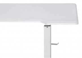 Компьютерный стол Маркос с механизмом подъема 140х80х75 белый / шагрень белая в Карталах - kartaly.mebel-74.com | фото