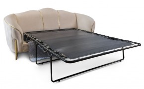 Комплект мягкой мебели Lara 3-1-1 с раскладным механизмом (бежевый/золото) в Карталах - kartaly.mebel-74.com | фото