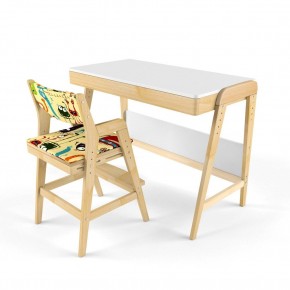 Комплект растущий стол и стул с чехлом 38 попугаев «Вуди» (Белый, Без покрытия, Монстры) в Карталах - kartaly.mebel-74.com | фото