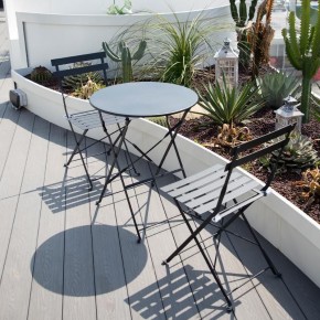 Комплект садовой мебели OTS-001R (стол + 2 стула) металл в Карталах - kartaly.mebel-74.com | фото