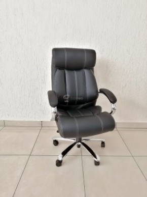 Кресло Barneo K-303 для руководителя (черная экокожа) в Карталах - kartaly.mebel-74.com | фото