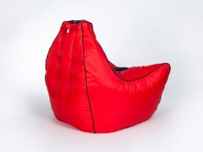 Кресло бескаркасное Авто (Красное с черной полосой) в Карталах - kartaly.mebel-74.com | фото