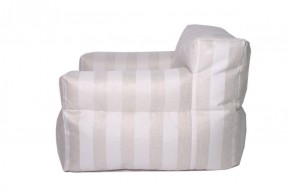 Кресло бескаркасное Уют полоса (Молочный) в Карталах - kartaly.mebel-74.com | фото