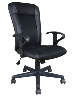 Кресло BRABIX "Optima MG-370" (экокожа/ткань, черное) 531580 в Карталах - kartaly.mebel-74.com | фото