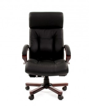 Кресло для руководителя CHAIRMAN  421 (Натуральная кожа) Черное в Карталах - kartaly.mebel-74.com | фото
