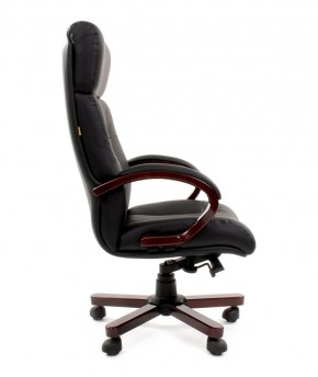 Кресло для руководителя CHAIRMAN  421 (Натуральная кожа) Черное в Карталах - kartaly.mebel-74.com | фото