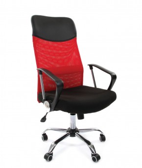 Кресло для руководителя CHAIRMAN 610 N (15-21 черный/сетка красный) в Карталах - kartaly.mebel-74.com | фото