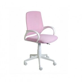 Кресло Ирис White сетка/ткань розовая в Карталах - kartaly.mebel-74.com | фото