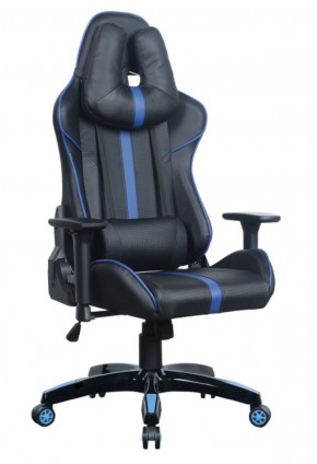 Кресло компьютерное BRABIX "GT Carbon GM-120" (черное/синее) 531930 в Карталах - kartaly.mebel-74.com | фото