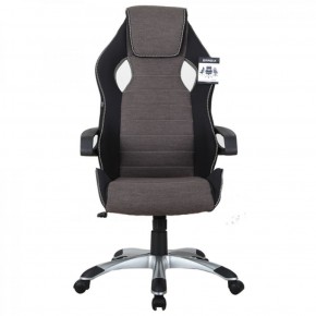 Кресло компьютерное BRABIX Techno GM-002 (ткань) черное/серое, вставки белые (531815) в Карталах - kartaly.mebel-74.com | фото
