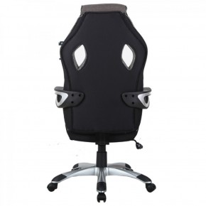 Кресло компьютерное BRABIX Techno GM-002 (ткань) черное/серое, вставки белые (531815) в Карталах - kartaly.mebel-74.com | фото