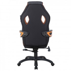 Кресло компьютерное BRABIX Techno Pro GM-003 (ткань черное/серое, вставки оранжевые) 531813 в Карталах - kartaly.mebel-74.com | фото