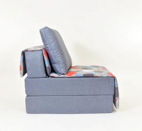 Кресло-кровать бескаркасное Харви (серый-геометрия слейт) в Карталах - kartaly.mebel-74.com | фото