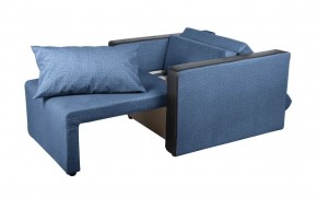 Кресло-кровать Милена с подлокотниками (синий) Велюр в Карталах - kartaly.mebel-74.com | фото