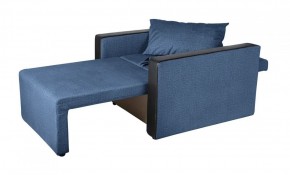 Кресло-кровать Милена с подлокотниками (синий) Велюр в Карталах - kartaly.mebel-74.com | фото