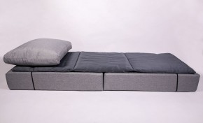 Кресло-кровать-пуф бескаркасное Прайм (мехико серый-графит) в Карталах - kartaly.mebel-74.com | фото