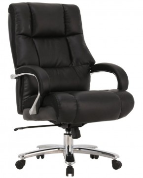 Кресло офисное BRABIX PREMIUM "Bomer HD-007" (рециклированная кожа, хром, черное) 531939 в Карталах - kartaly.mebel-74.com | фото