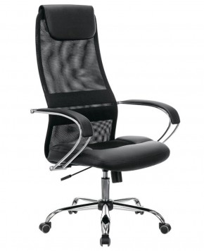 Кресло офисное BRABIX PREMIUM "Stalker EX-608 CH" (хром, ткань-сетка/кожзам, черное) 532091 в Карталах - kartaly.mebel-74.com | фото