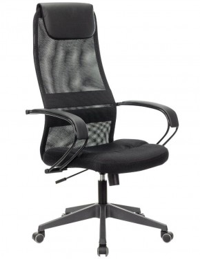 Кресло офисное BRABIX PREMIUM "Stalker EX-608 PL" (ткань-сетка/кожзам, черное) 532090 в Карталах - kartaly.mebel-74.com | фото