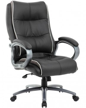 Кресло офисное BRABIX PREMIUM "Strong HD-009" (экокожа черная, ткань серая) 531945 в Карталах - kartaly.mebel-74.com | фото