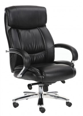 Кресло офисное BRABIX "Direct EX-580" (хром/рециклированная кожа/черное) 531824 в Карталах - kartaly.mebel-74.com | фото