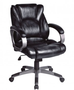 Кресло офисное BRABIX "Eldorado EX-504", экокожа, черное, 530874 в Карталах - kartaly.mebel-74.com | фото