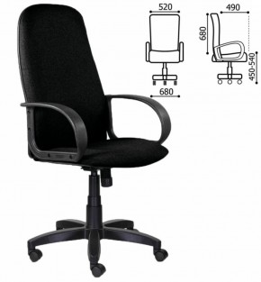 Кресло офисное BRABIX "Praktik EX-279" (ткань/кожзам, черное) 532017 в Карталах - kartaly.mebel-74.com | фото