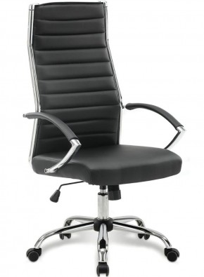 Кресло офисное BRABIX "Style EX-528", экокожа, хром, черное, 531947 в Карталах - kartaly.mebel-74.com | фото