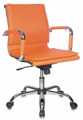 Кресло руководителя Бюрократ CH-993-LOW/ORANGE оранжевый в Карталах - kartaly.mebel-74.com | фото