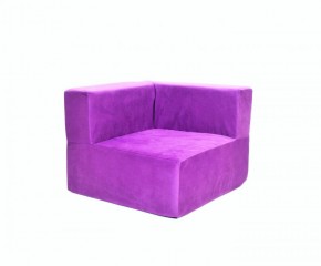 Кресло-угловое-модуль бескаркасное Тетрис 30 (Фиолетовый) в Карталах - kartaly.mebel-74.com | фото