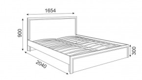 Кровать 1.6 М07 Стандарт с основанием Беатрис (Орех гепланкт) в Карталах - kartaly.mebel-74.com | фото