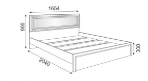 Кровать 1.6 М09 с мягкой спинкой и настилом Беатрис (Орех гепланкт) в Карталах - kartaly.mebel-74.com | фото