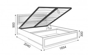 Кровать 1.6 Беатрис М11 с мягкой спинкой и ПМ (Орех гепланкт) в Карталах - kartaly.mebel-74.com | фото