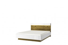 Кровать 160 с подъемником, TORINO, цвет белый/Дуб наварра в Карталах - kartaly.mebel-74.com | фото