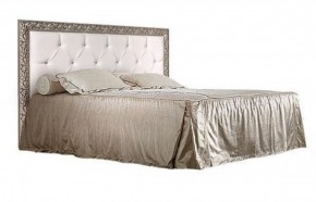 Кровать 2-х спальная(1,6 м)Тиффани Premium черная/серебро с мягким элементом со стразами с подъемным механизмом (ТФКР-2[3][7](П) в Карталах - kartaly.mebel-74.com | фото