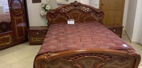 Кровать 2-х спальная 1600*2000 Роза, без основания (01.116) орех в Карталах - kartaly.mebel-74.com | фото