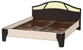 ВЕРОНА Кровать 1600 с основанием (Венге/Анкор светлый) в Карталах - kartaly.mebel-74.com | фото