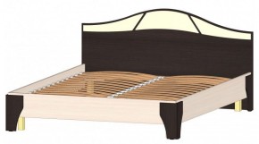 ВЕРОНА Кровать 1600 с основанием (Венге/Анкор светлый) в Карталах - kartaly.mebel-74.com | фото
