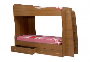Кровать детская 2-х ярусная Юниор-1 (800*2000) ЛДСП в Карталах - kartaly.mebel-74.com | фото