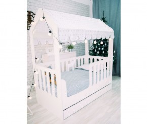 Кровать-домик с ящиком 800*1600 (Белый) в Карталах - kartaly.mebel-74.com | фото