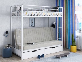 Кровать двухъярусная с диваном "Мадлен-ЯЯ" с ящиками в Карталах - kartaly.mebel-74.com | фото