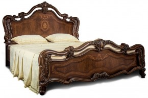 Кровать двуспальная "Илона" без мягкого изголовья (1600) караваджо в Карталах - kartaly.mebel-74.com | фото
